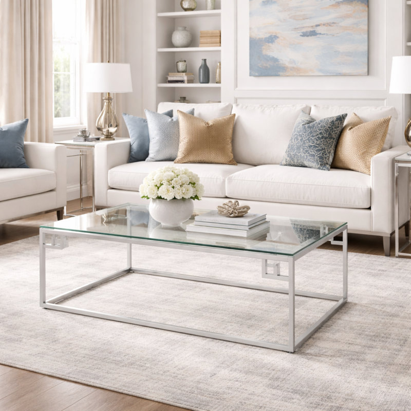 Allure Coffee Table, Silver