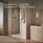 Components 39-5/8-In40-3/8-Inw X 71-1/2-Inh Frameless Pivot Shower Door With 3/8-In Crystal Clear Glass And Back-To-Back Vertical Door Pulls-51309313