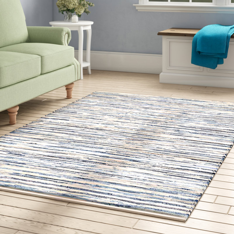 Cotton Striped Indoor Rug, Rectangle 8'6" x 11'6"