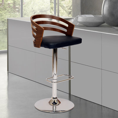 Swivel Upholstered Adjustable Height Counter Stool