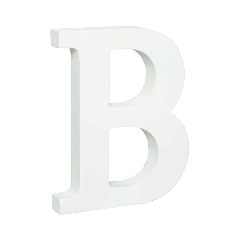 Bloc de lettres en bois, B
