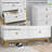  Aries 6 Drawer Dresser for Bedroom, 47.3″ W Modern Wide Chest of Drawers, Wood Storage Organizer for Clothes, Entryway, Hallway, Nursery or Living Room, White-1221886221