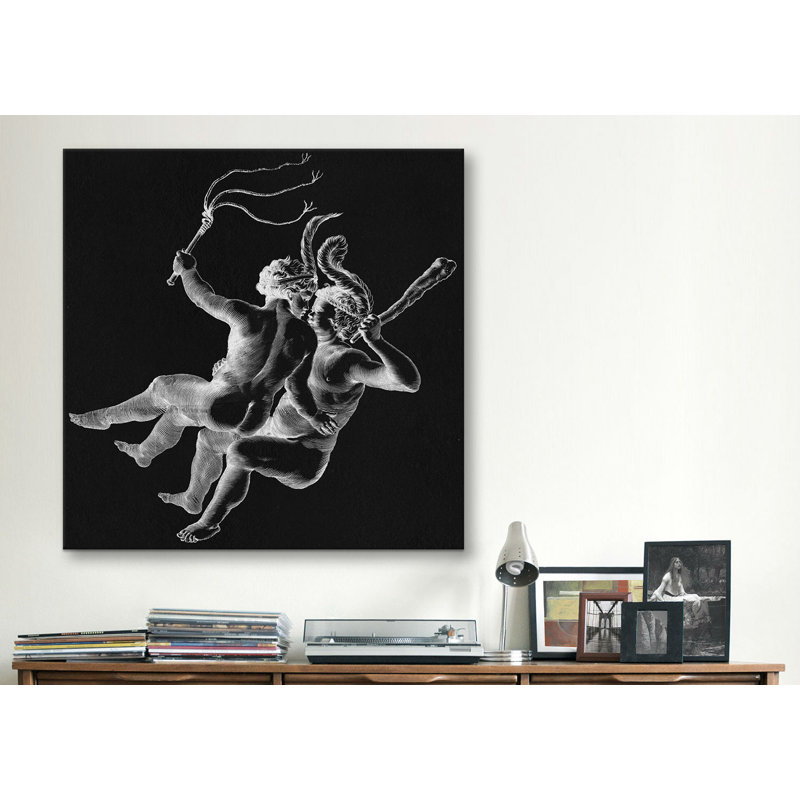 Gemini II Graphic Art on Canvas, 18" H x 18" W x 0.75" D