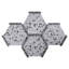 Carrelage mural en porcelaine mate Hexagone 8,58 po x 9,89 po-91596120