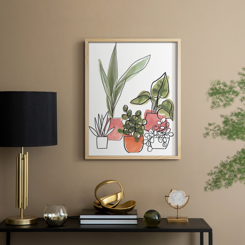 Reproduction encadrée HomeGrownII - bois massif, H 11 po x l 9 po