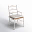 Chaise avec accoudoirs à dossier échelle Rosalie