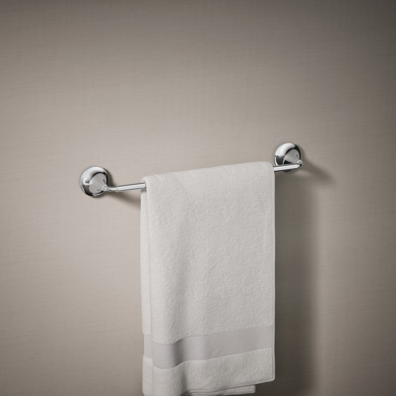 Tone Towel Bar, Polished Chrome, 18"W