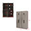 Garde-robe avec armoire supérieure, 2 tringles de suspension et 5 tablettes-131976218