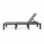 Chaise simple simple avec dossier réglable, chaise longue de patio moderne