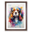 Cavalier King Charles Spaniel Futurism - Single Picture Frame Print on Wood-1601739149-1601739148