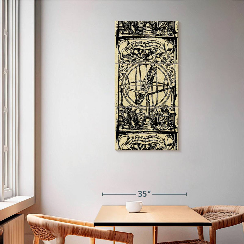 Ancient Scientists, 62" H x 30" W