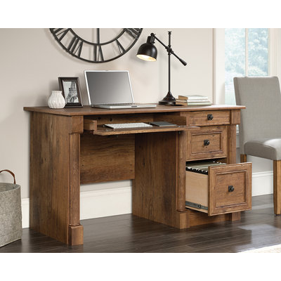 Oak Finish Computer Desk