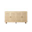 Buffet décoratif moderne en rotin naturel à 4 portes, 158 cm (62,2 po),-226827783
