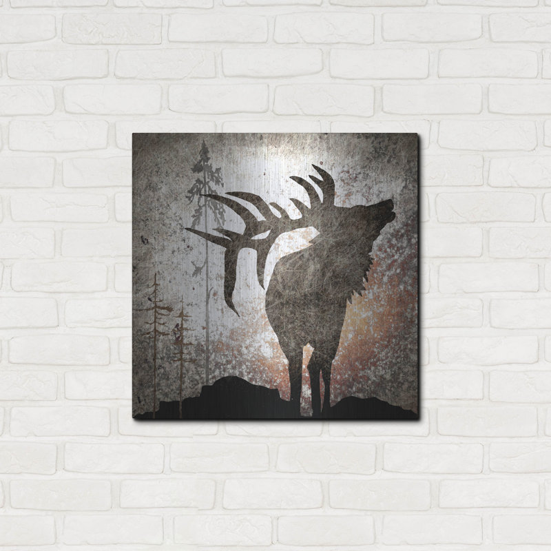 «Calling Elk» par Lightbox Journal sur métal, H 24 po x l 24 po