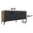 70.9'' Wide Rectangle 4 Cabinets Metal Frame Console Table