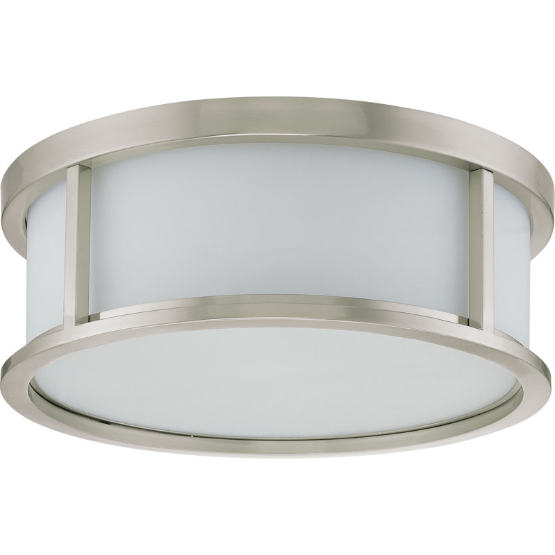 Plafonnier encastré cylindrique unique à 2 lumières Floyd, H 5,62 po x l 15 po x P 15 po / oui
