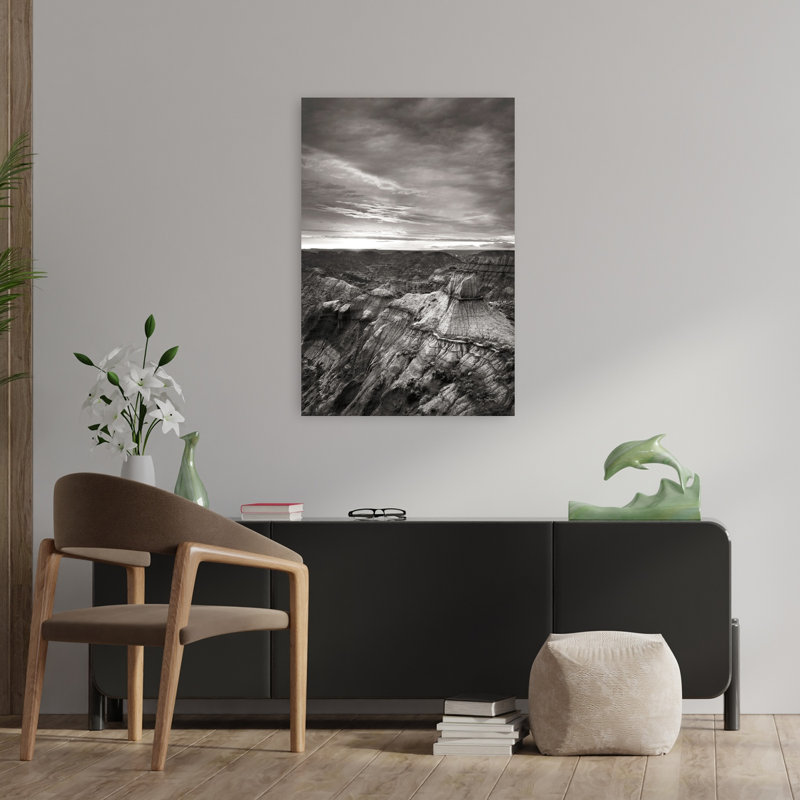 Makoshika Badlands 1 Piece Wrapped Canvas Wall Art, 91.44 cm H x 60.96 cm W