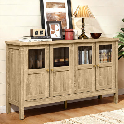 4-Door Storage Cabinet With Adjustable Shelves
