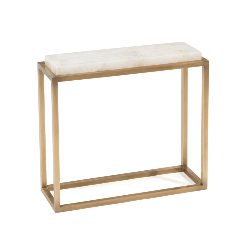 Stone Top End Table