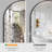 Lunara Tempered Glass Oval Mirror, Rust-proof Alluminium Alloy Framed Wall-Mounted Mirrors for Bathroom-821133089