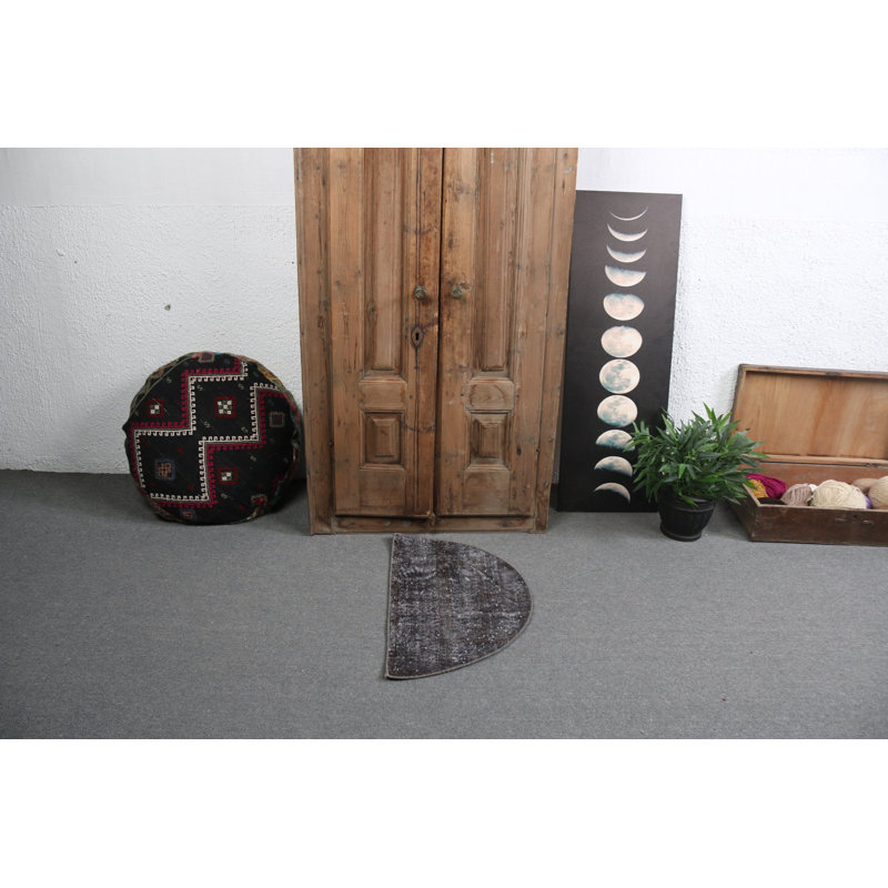 Tapis turc classique classique rétro noir pour une idée cadeau boho-chic