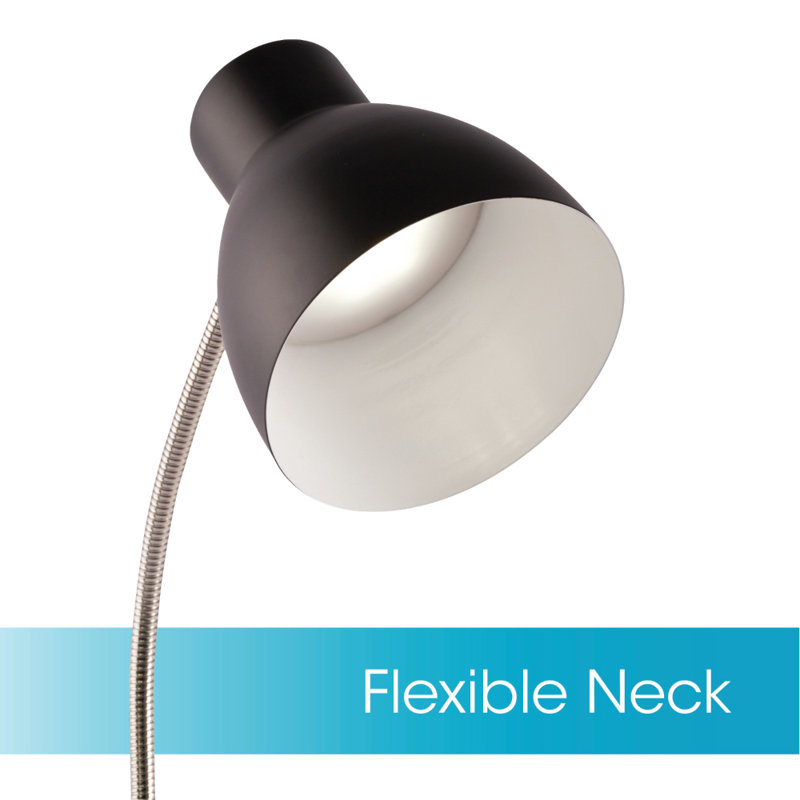 Lampe de bureau 22 po en argent Wellness Series adjust