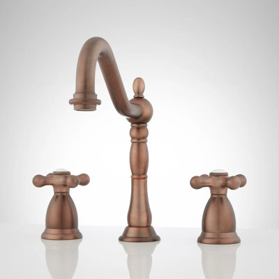Victorian Widespread Bathroom Faucet with Cross Handles