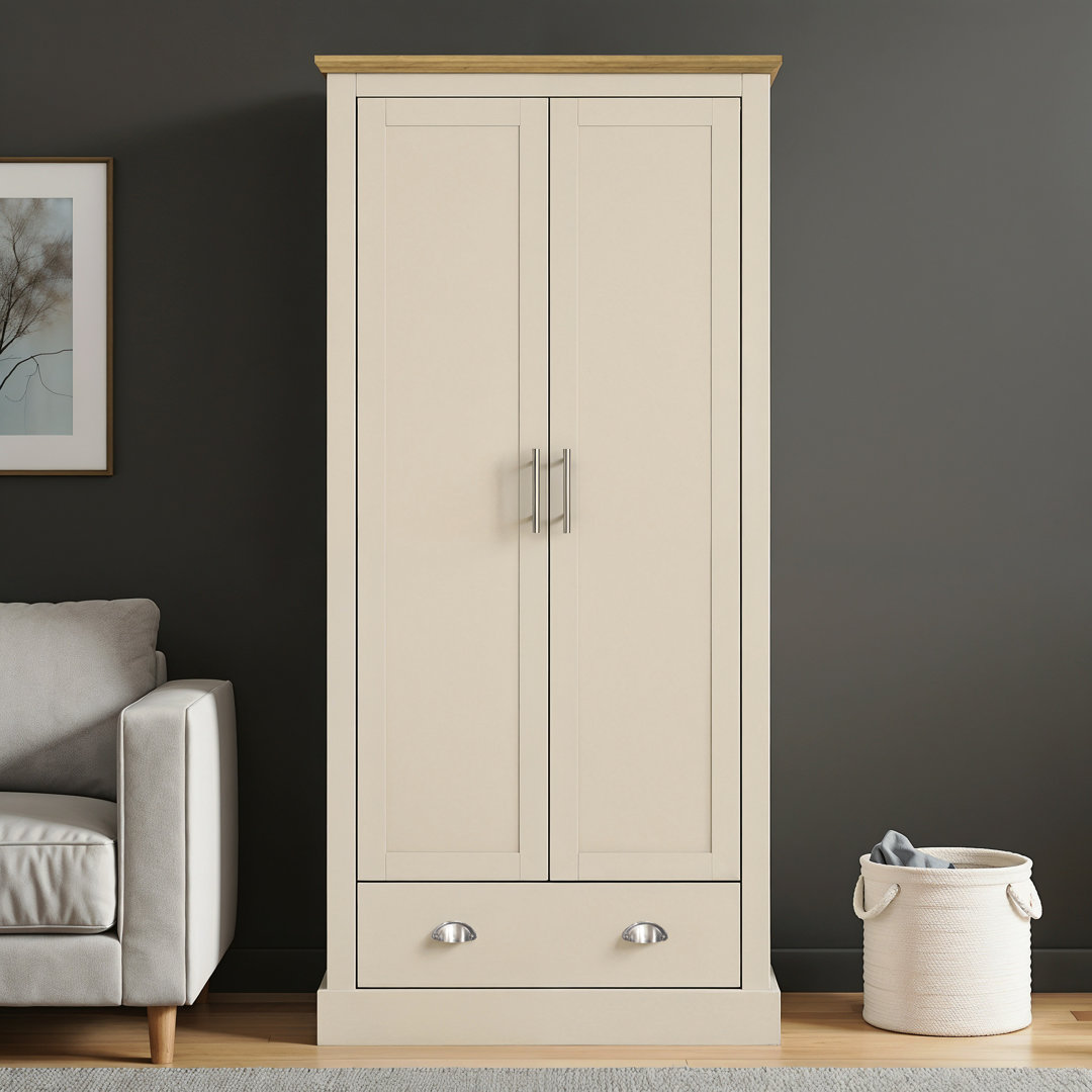Sufy Octave 2 Door 1 Drawer Wardrobe