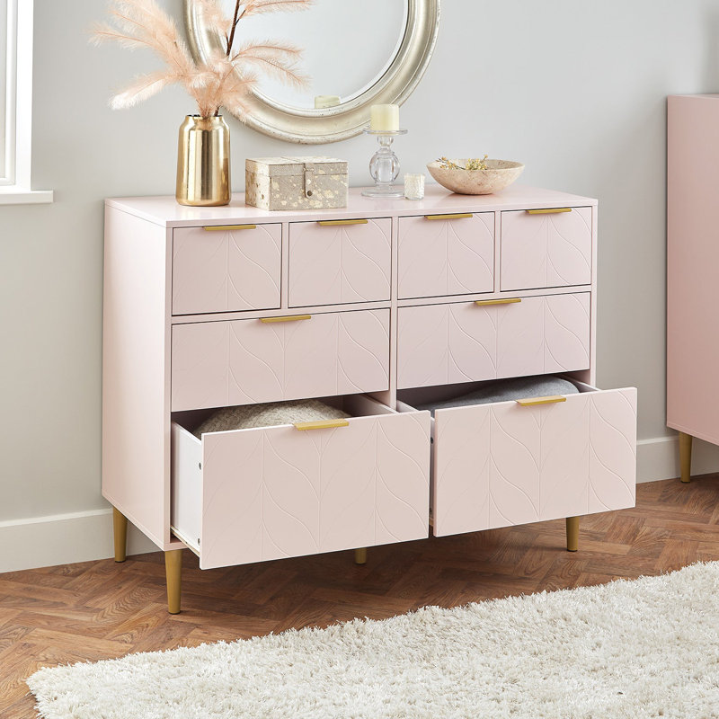 Adams Piece Bedroom Set, Pink