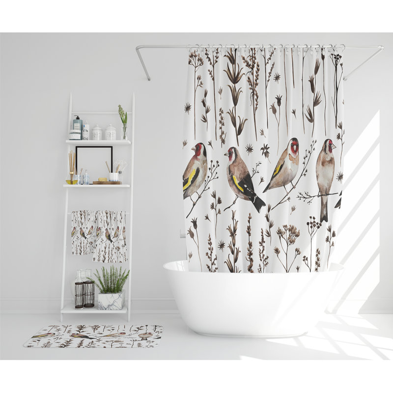 Nataria Polyester Shower Curtain Set