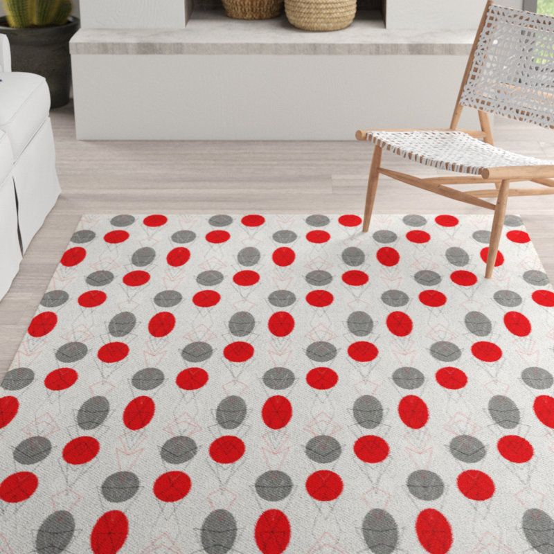 Hahira Polka Dots Area Rug, Rectangle 120 x 180cm