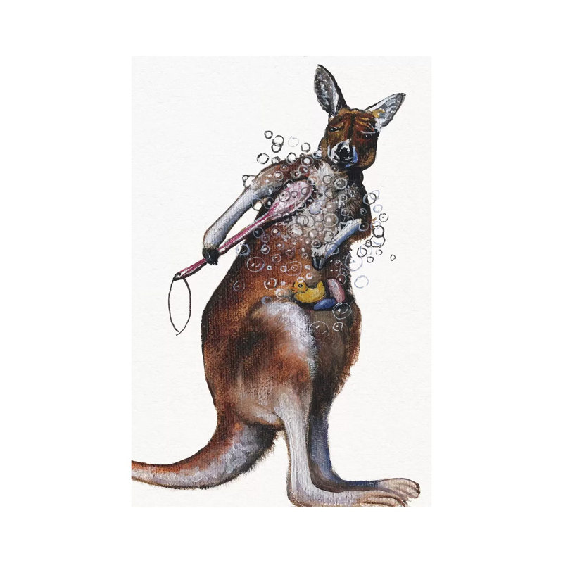 Bath Animals Iv by Donna Brooks - Painting on Canvas, Wrapped Canvas, 101.6cm H x 66.04cm W x 3.81cm D
