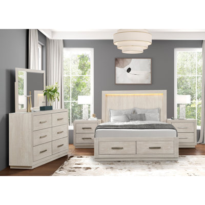 Ensemble de chambre à coucher 5 pièces Upham