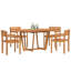 4 - Person Solid Wood Patio Dining Set Oval Table