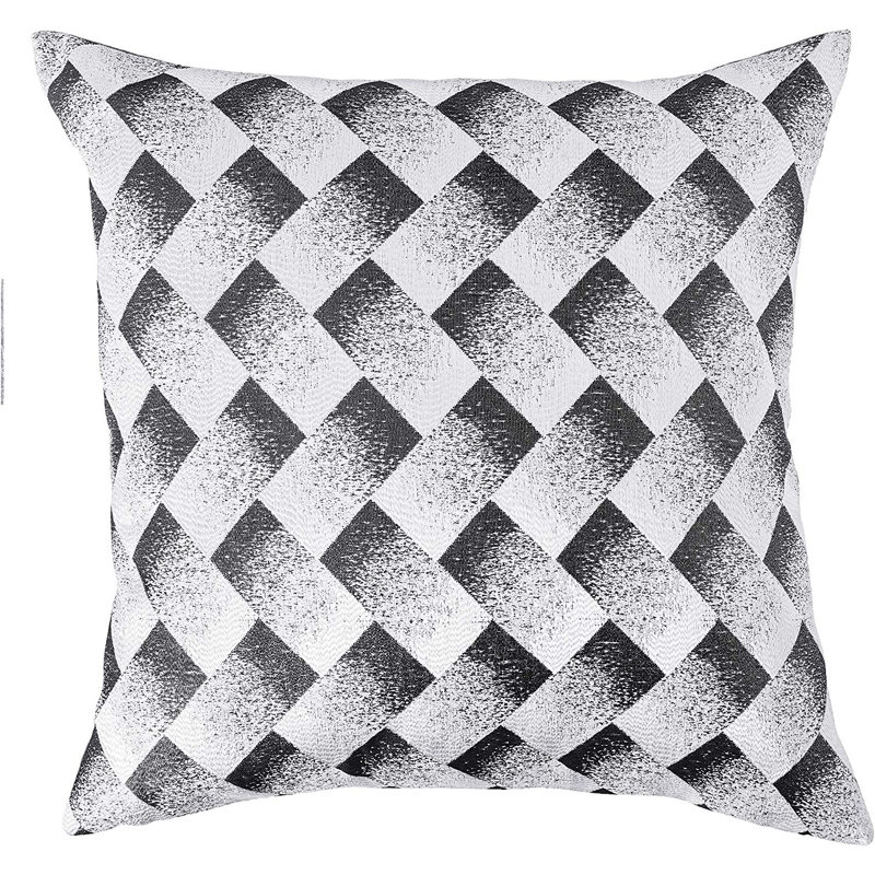  Geometric Pillow, Silver