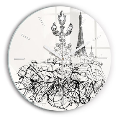 Glass Wall Clock