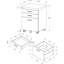 3 classeurs, mobile, rangement, taupe, bureau