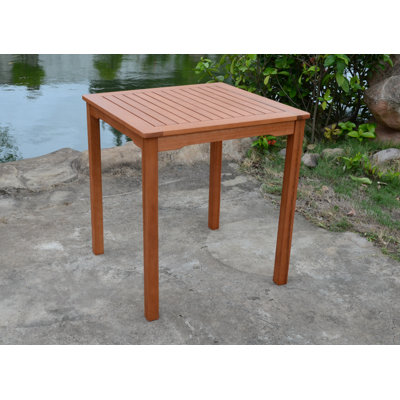 Rudloff Square Eucalyptus Outdoor Side Table , 70cm cm W 70cm cm D