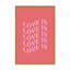 «Love Is Love Red» par Garima Dhawan, reproduction d'art sur toile-128502974-128502975