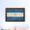 «Nicaragua Country Flag», impression sur toile encadrée