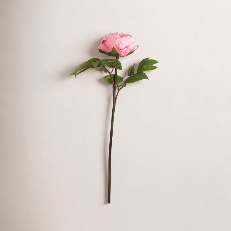 20 po Tiges de pivoines artificielles, ensemble de 3, Rose clair