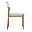 Chaise d'extérieur en teck Elvia, blanc