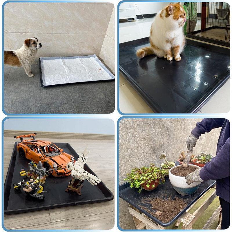 Tapis pour chien et chat - Idéal pour l'entraînement au petit pot, facile à assembler, durable et confortable