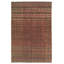 Rag Striped Area Rug in Beige/Gold/Red/Roseberry-711828911