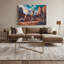 «Southwestern Animals Coyote 17», art mural sur toile noire-1719722475
