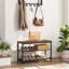 Metal, Manufactured Wood Storage Bench