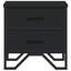 Sebestian 40cm W Metal Bedside Table