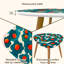 Ensemble de 2 tables basses gigognes Triangle
