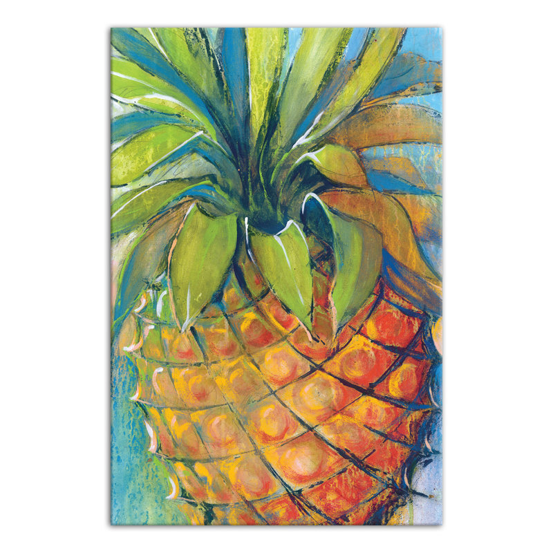 « ananas paradise », impression sur toile tendue, H 36 po x l 24 po