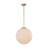 Contemporary Chic Single-Light Opal Glossy Glass Orb Pendant